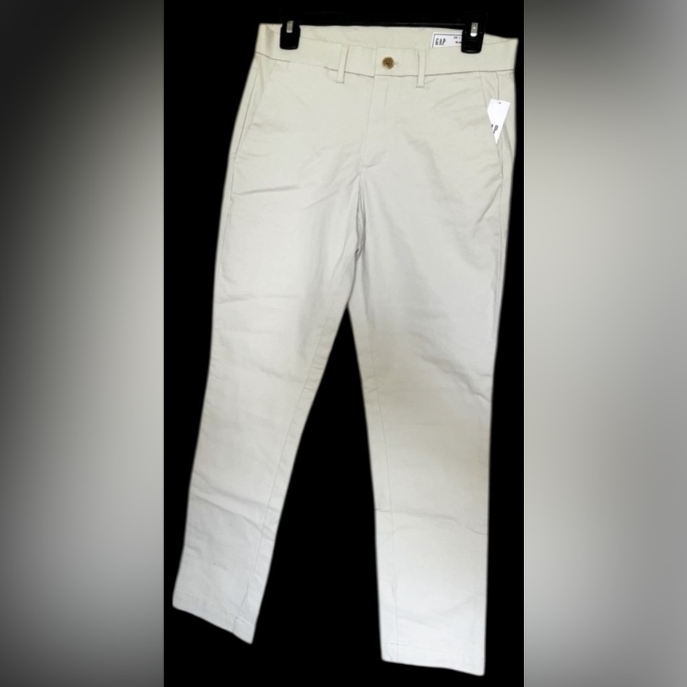 GAP Slim Pants Formal Light Khaki Work Pants, Size 28 x 30, NWT